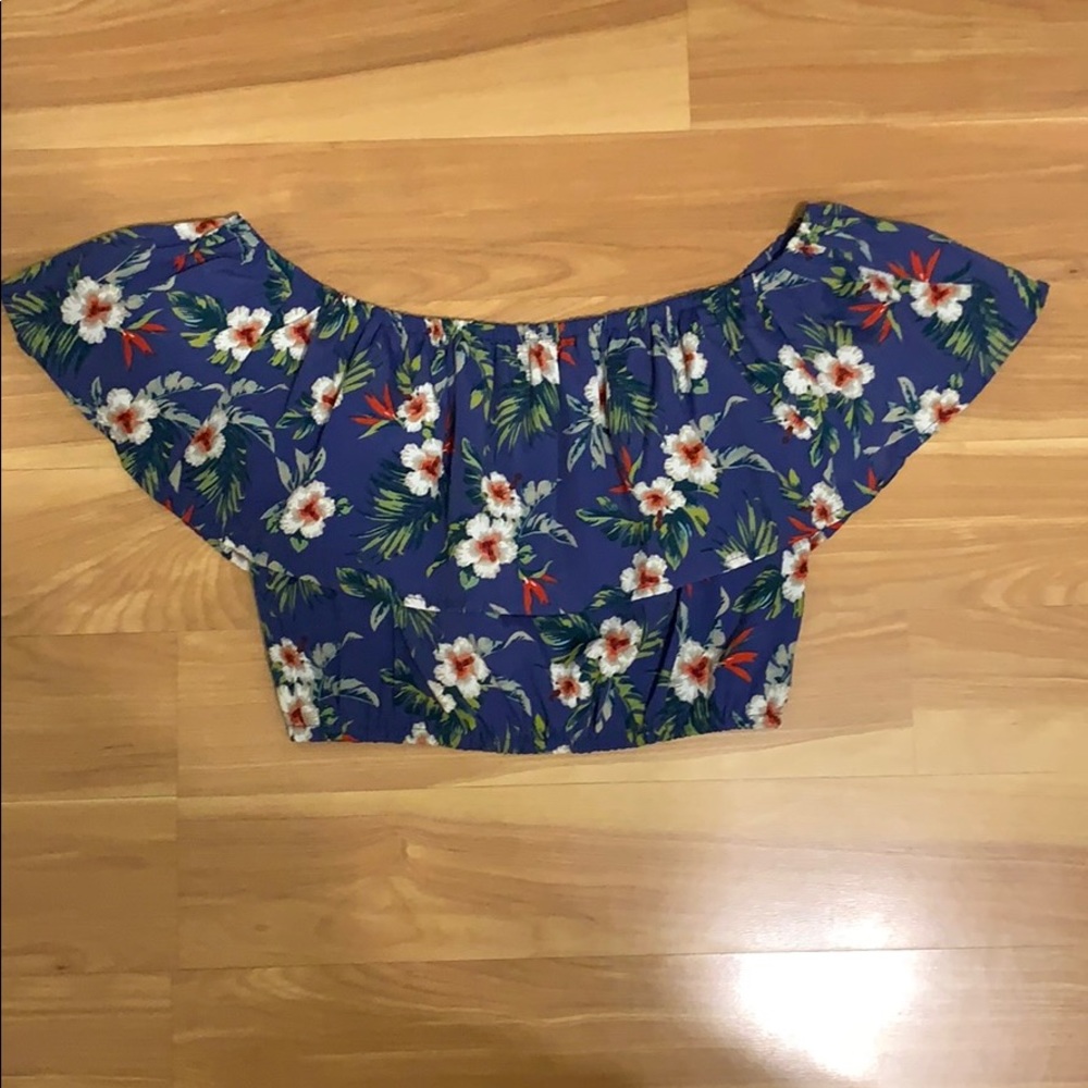 Off the shoulder crop top